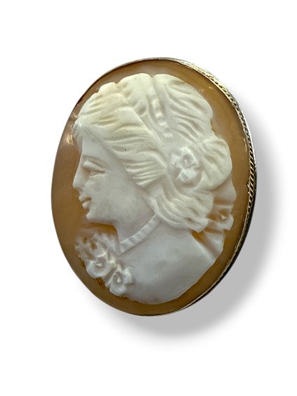 Broche Mandile 1922 Femme Cammei  in Argent Conchiglia 2MSPC14 - 2MSPC14